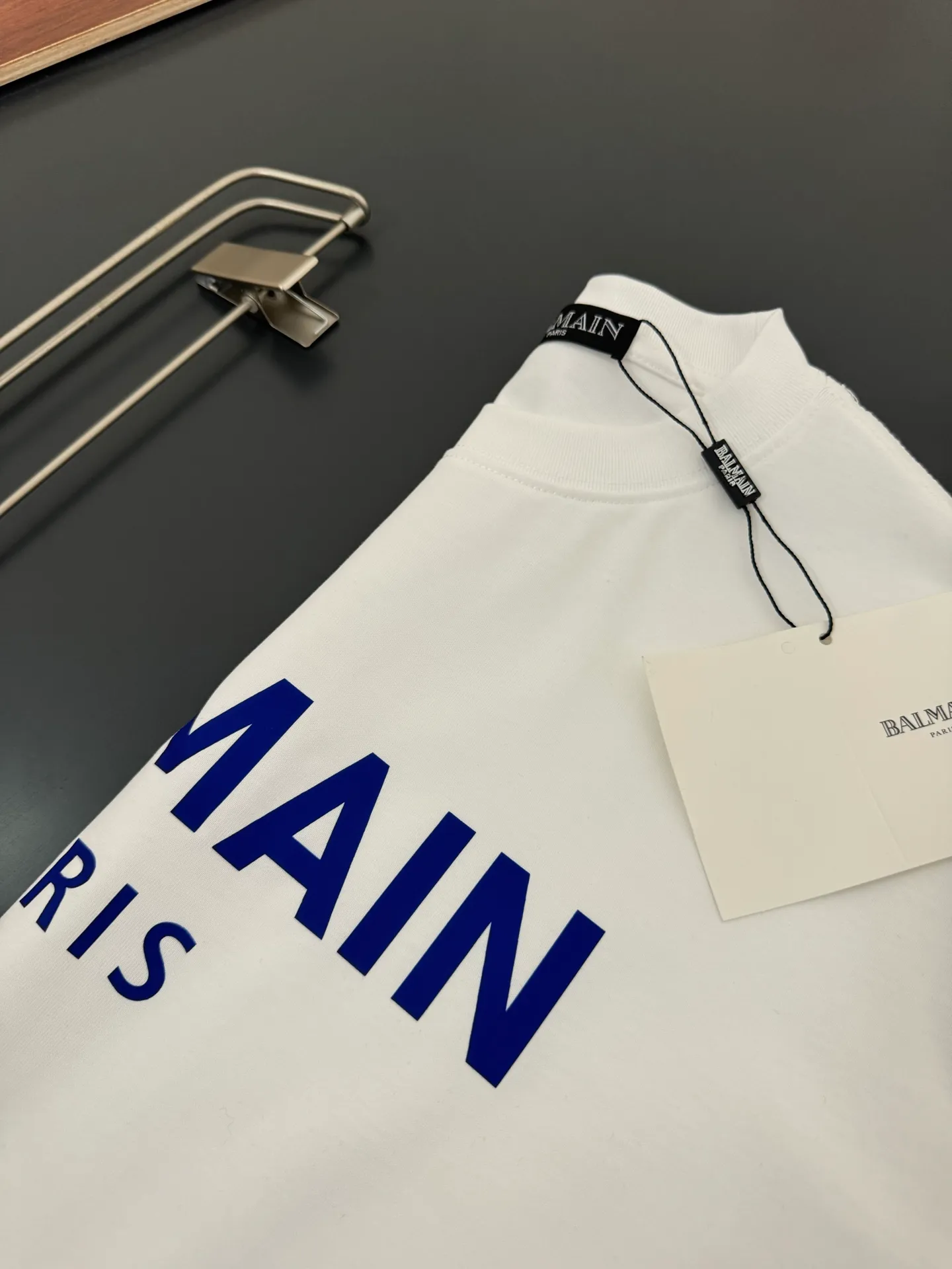 Balmain* *320g t Breathable logo New Arrival t ， ， Versatile ：Black White Sizes：S M L XL XXL